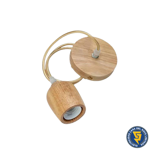 [70320278] SOQUETE MADERA PORTA AMPOLLETA E27 MODELO BETEIGEUZE III UND KONNERGIE