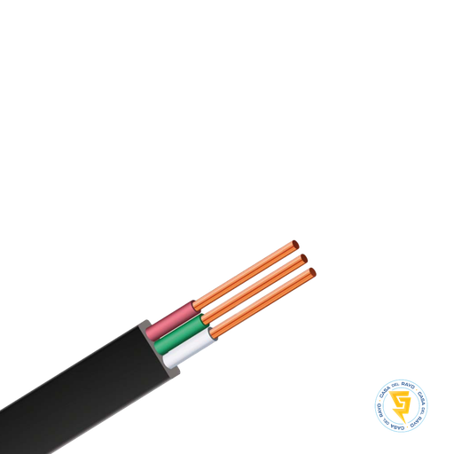 [2X6MM2+1X2.5MM2] TRIFILAR 2X6MM + 2.5MM NEGRO