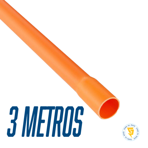 [4422 FUERTE CEM] TUBO CONDUIT PVC 20MM X 3MTR (1/2")