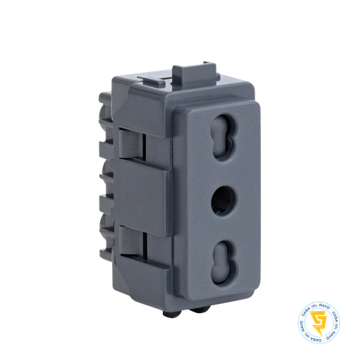 [MWD130087917] MODULO ENCHUFE 2P+T 10/16A GENESIS HUMO/NOIR SCHNEIDER ELECTRIC