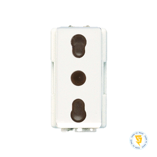 [E2180BN] MODULO ENCHUFE 2P+T 10/16A MODUS PLUS BLANCO BTICINO