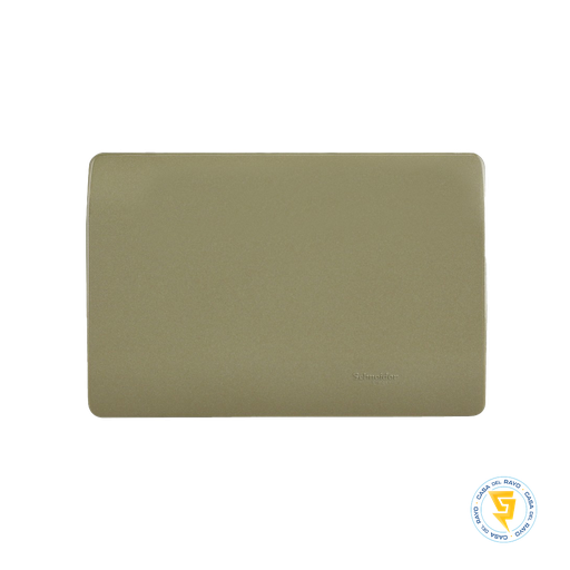 [MWD130407444] PLACA CIEGA GENESIS DORADO SCHNEIDER ELECTRIC