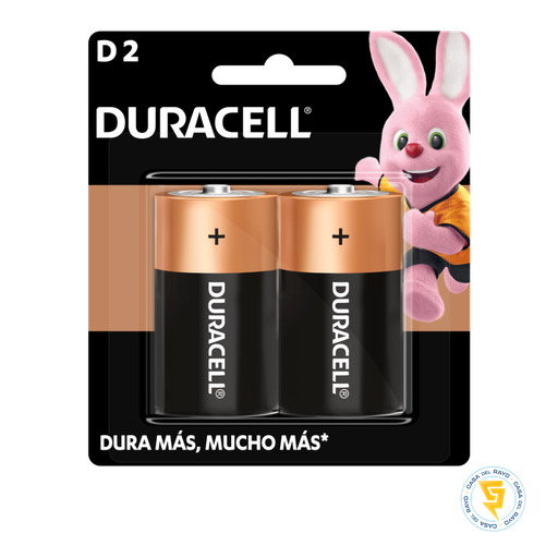 [N0291019] PACK 2 PILAS ALCALINA DURACELL TIPO D