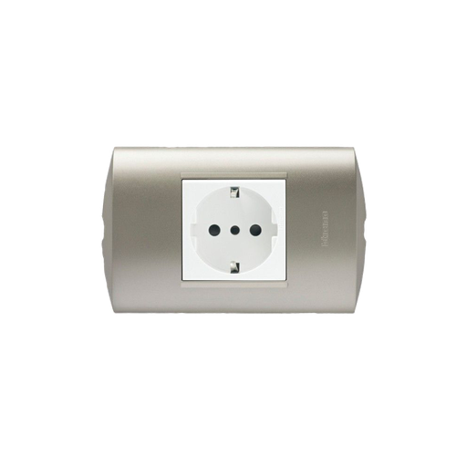 [AE2140EBNA] ENCHUFE SCHUKO 2P+T 16A MODUS STYLE COLOR BLANCO/PERLA BTICINO