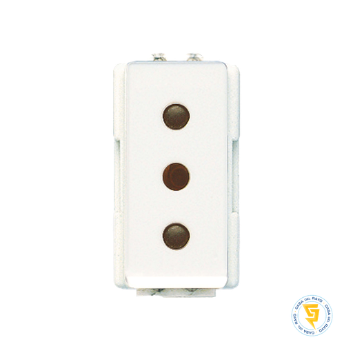 [E2113BN] MODULO ENCHUFE  2P+T 10A MODUS PLUS COLOR BLANCO BTICINO