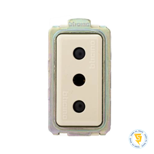 [5113] MODULO ENCHUFE 2P+T 10A MAGIC BTICINO