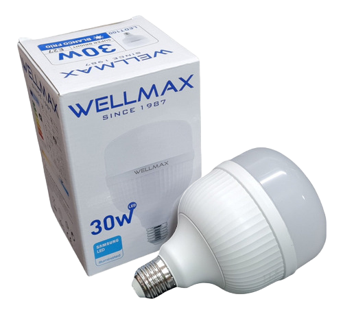 [1830806121830] AMPOLLETA LED 30W E27 WELLMAX 6.500K