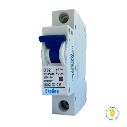 [0606651] AUTOMATICO MONOFASICO 1X32A / CURVA C - 6K EKOLINE