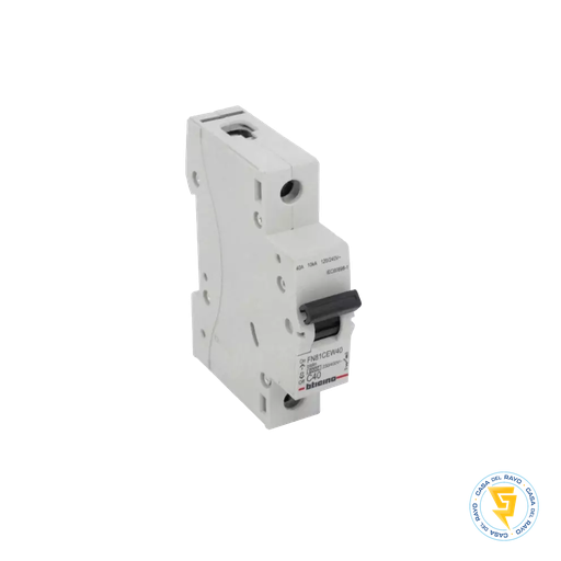 [FN81CEW40] INTERRUPTOR AUTOMATICO MONOFASICO 1X40A BTICINO  / CURVA C - 6K