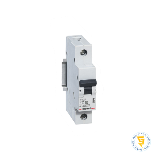 [419838] DISYUNTOR AUTOMATICO MONOFASICO 1X10A RX3 / CURVA C - 6K LEGRAND