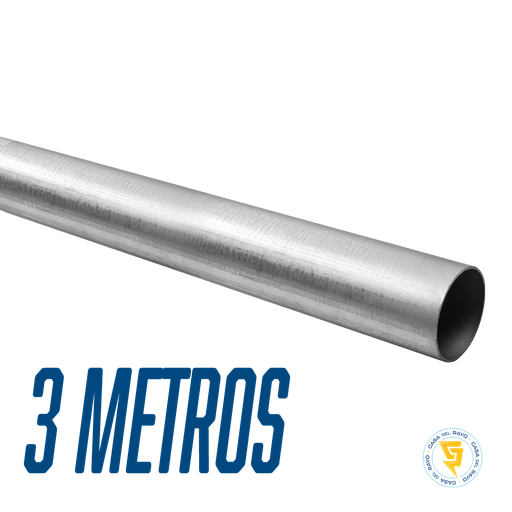[NO ROSCABLE] TUBO METALICO RIGIDO EMT 25MM X 3 MTS (1")