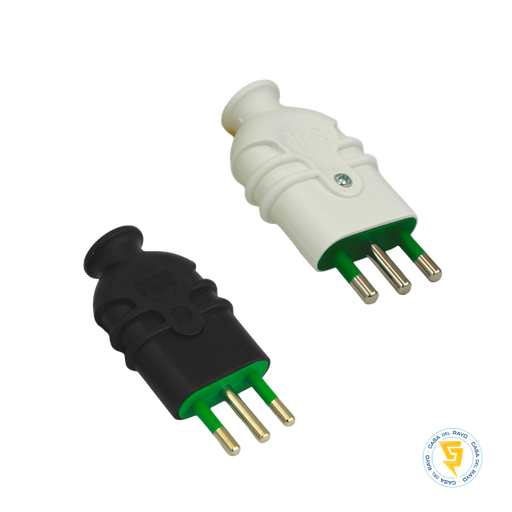 ENCHUFE MACHO VOLANTE  2P+T 10A FANTON