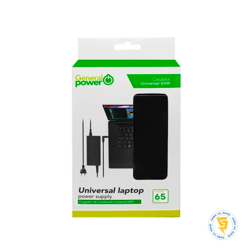 [65SLI] CARGADOR NOTEBOOK UNIVERSAL GENERAL POWER