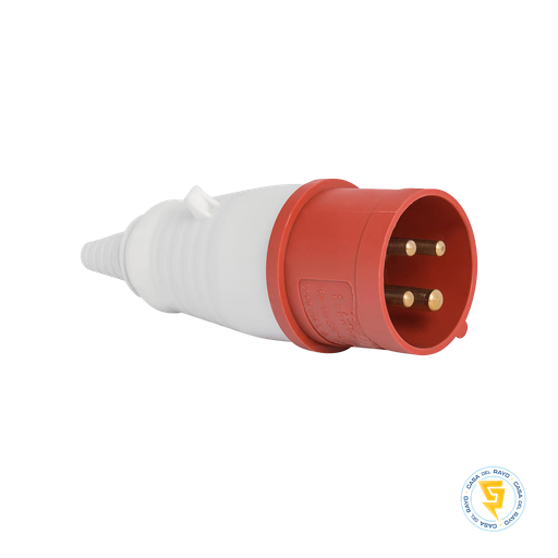 [0608325] MACHO VOLANTE INDUSTRIAL 3P+T 32A IP44 EKOLINE