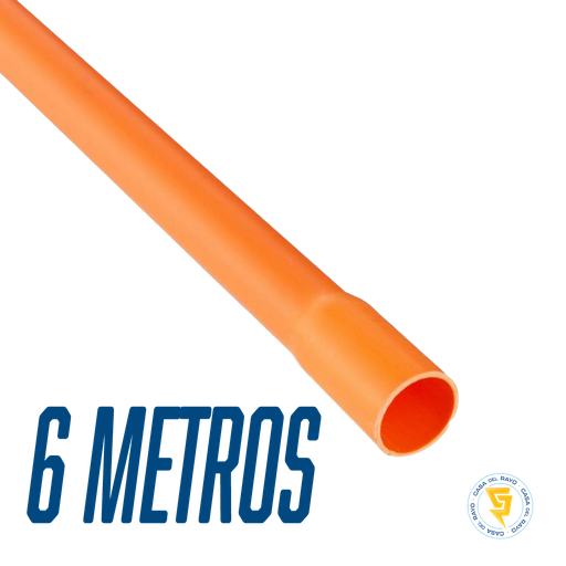 [3422 MEDIO CEM] TUBO CONDUIT PVC 50MM X 6MTR (1.1/2&quot;)