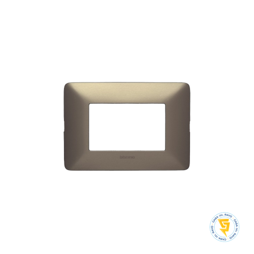 [AM503M3TI] PLACA 3 MODULO MATIX TITANIO BTICINO (SIN SOPORTE)