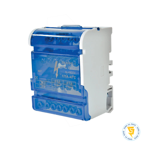 [JH8407] BARRA REPARTIDORA TETRAPOLAR 4X7 125A LEXO