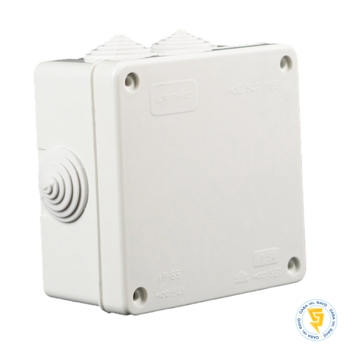 [0600CS0537] CAJA ESTANCA CUADRADA CON CONOS 100X100MM IP54 LH MEC