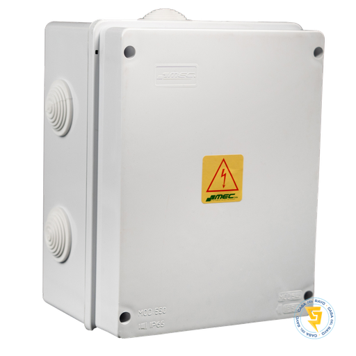 [0600CS0540] CAJA ESTANCA RECTANGULAR CON CONOS 220X170MM IP55 MEC LIBRE DE HALOGENO