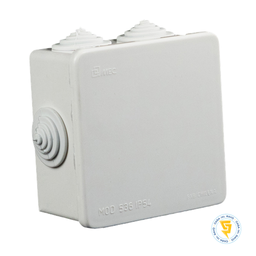 [0600CS0536] CAJA ESTANCA CUADRADA CON CONOS 80X80MM IP54 LH MEC