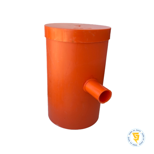 [N0933072] CAMARA DE REGISTRO TIERRA PVC 110mmX20 CON TAPA NARANJO