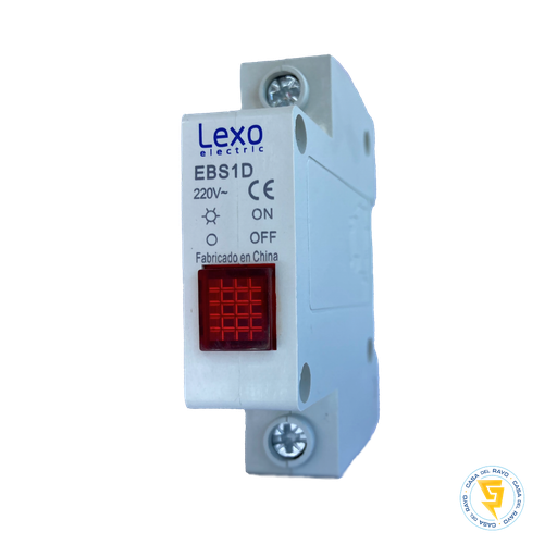 [EBS1D] LUZ PILOTO MODULAR PARA RIEL DIN ROJA LEXO