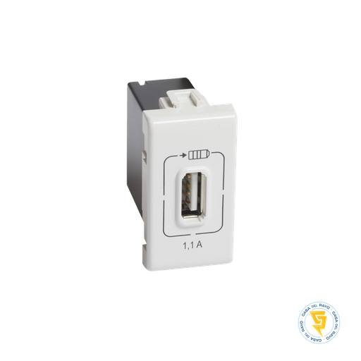 [AM5285C1] MODULO USB 1P 20W/5V MATIX BLANCO BTICINO