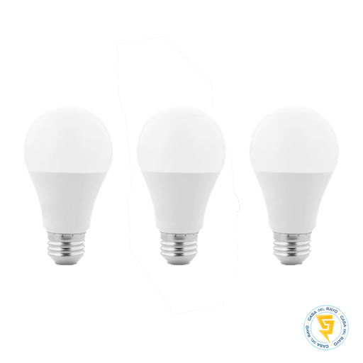 PACK 3 AMPOLLETAS LED 13W/110W E27 MEGABRIGHT