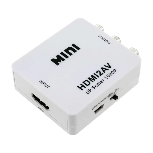 [1212-12] CONVERSOR/ADAPTADOR HDMI A RCA  AOWEIXUN