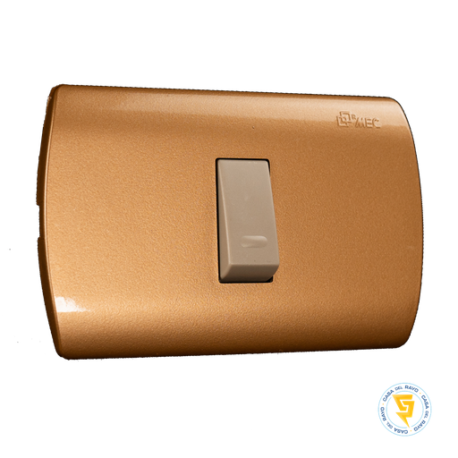 [0100IA0321] INTERRUPTOR 9/12 ARIS DORADO MEC