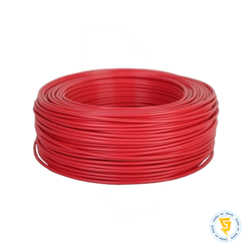 ROLLO CABLE THHN 14AWG ROJO (2.08mm)