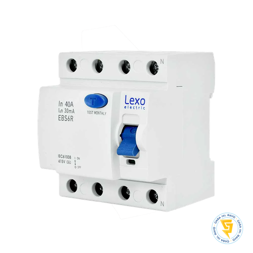 [5300440] INTERRUPTOR DIFERENCIAL TRIFASICO 4X40A 30MA LEXO
