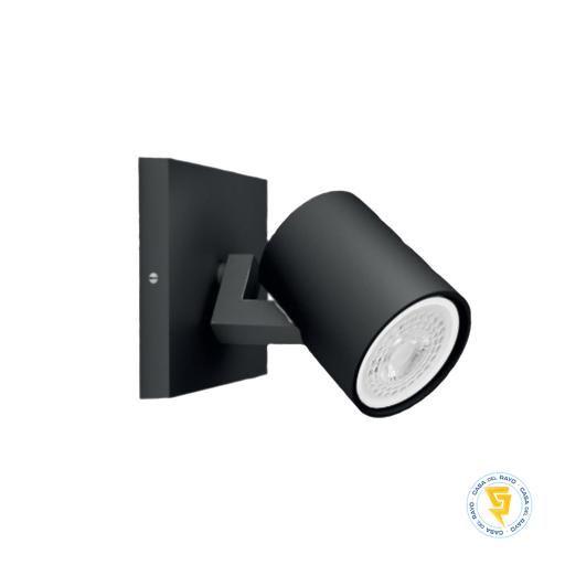 [3002434] FOCO SPOTLIGHT 1XGU10 NEGRO MATE MEGABRIGHT (NO INCLUYE AMPOLLETA)