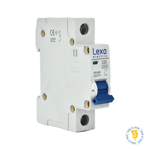 [5300025] AUTOMATICO MONOFASICO 1X25A LEXO CURVA C 6KA