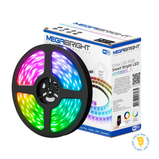 [314133] CINTA LED RGB SMART BRIGHT 24W 5Mt MEGABRIGHT