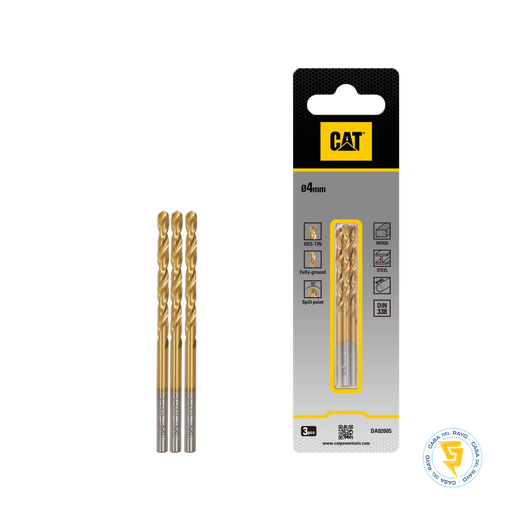 [DA02005] BROCA HSS TITANIO 4.0MM (PACK 3) CAT