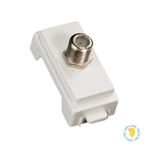 [ELPLPA023] MODULO TOMA COAXIAL ARIS BLANCO MEC 